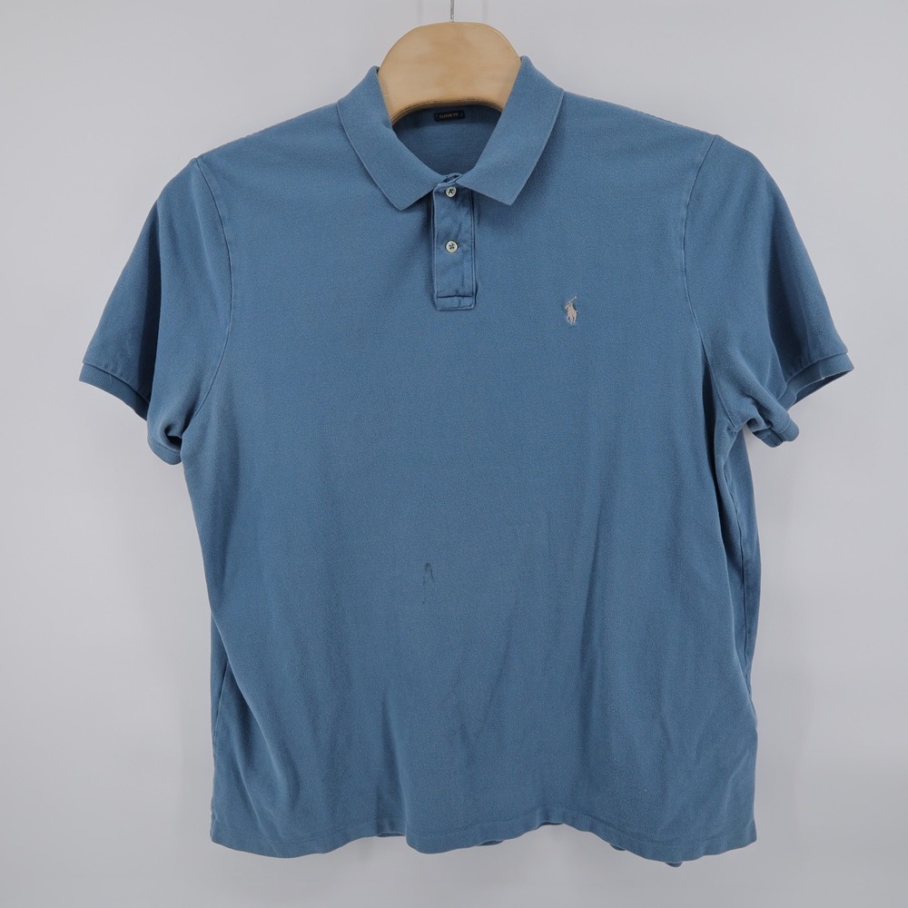Polo Ralph Lauren Classic Fit Short Sleeve Polo Blue Mens XXL - Picture 2 of 9